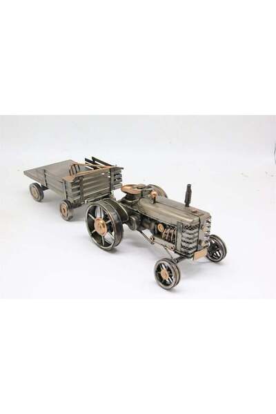 Otantik Çarşı Tractor decorativ din metal cu remorcă C1603