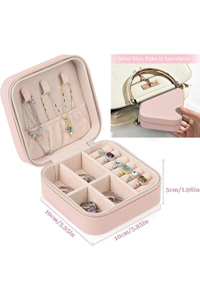 LUANSE Takı Kutusu Düzenleyici Taşınabilir Mücevher-Takı Saklama Kutusu Mini Çoklu Takı Organizeri