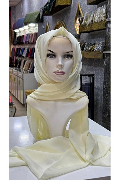 zagreus Kadın krem rengi janjan şal uzunluk 2.50metre abiye abayalar için cok tercih edilen ürün