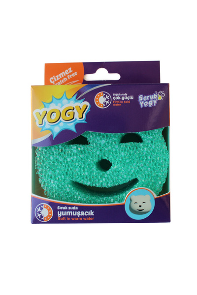 SCRUB YOGY Gülen Yüz Tek Yüzeyli (Scrub) Temizlik ve Bulaşık Süngeri - Yeşil ...