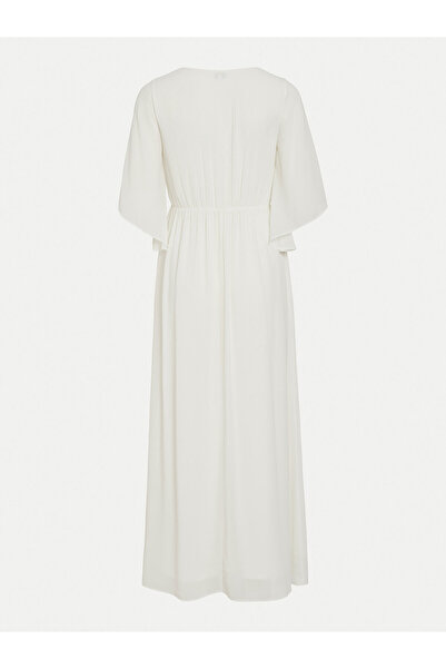 VILA Γυναικείο Καλοκαιρινό Φόρεμα 14109343 Λευκό