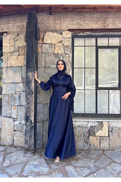 ZÜBİŞ BUTİK Zühre Beli İp Detaylı Tesettür Abiye