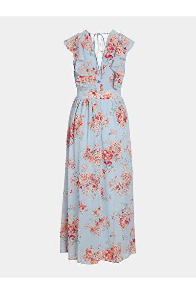 VILA Γυναικείο Καλοκαιρινό Φόρεμα 14089077 Ανοιχτό Μπλε