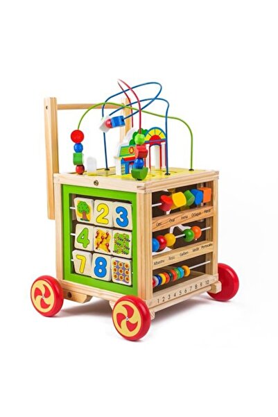 edu bebe Wooden Antepremergator, Activity Cube 6 In 1, eduBEBE