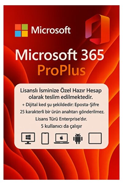 MICROSOFT Office 365 Professional 2023 Dijital Lisans Aboneliği Windows-MAC