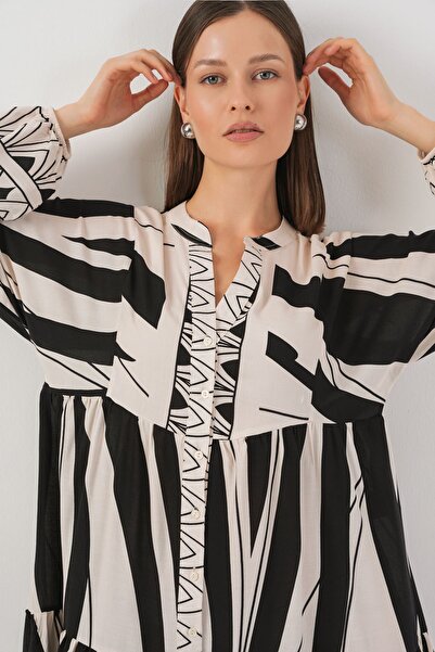 Hiccup Rochie maxi cu decolteu în V cu nasturi BDART cu imprimeu floral