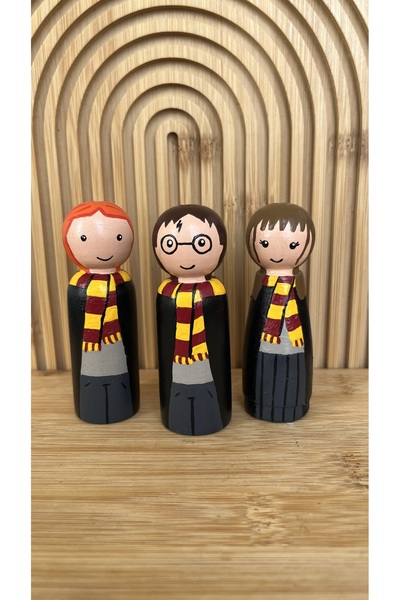 Alf Wood مجموعة شخصيات مدرسة هاري بوتر السحرية - 3 قطع - ألعاب الخيال