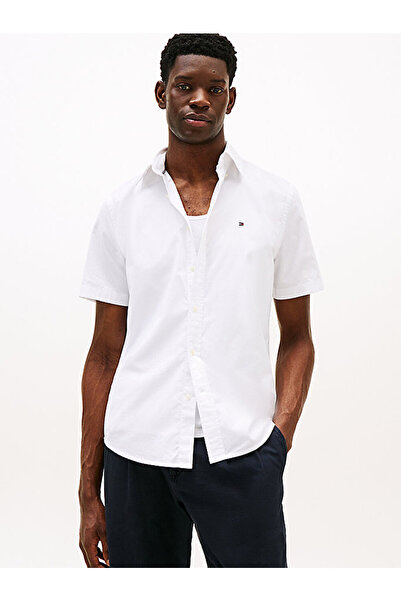 Tommy Hilfiger Men's Flex Poplin Solid Shirt