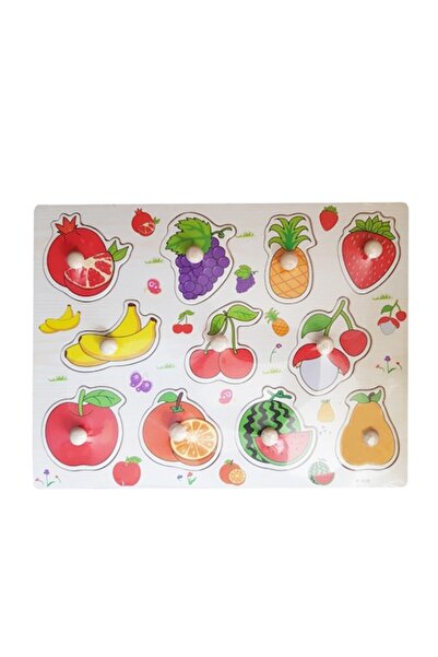 edu bebe Wooden puzzle, fruits, 12 pieces