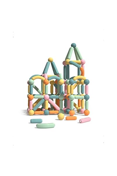 OEM Magnetic Construction Game, Sticks Building Onshine, Multicolor, 95 Pieces