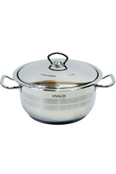 Vivaldi 30 cm 18/10 stainless steel pot, made in Turkey, G580