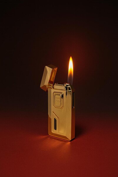 melmus Gold Külçe Tasarımlı Elektronik Çakmak | Hediye Kutulu