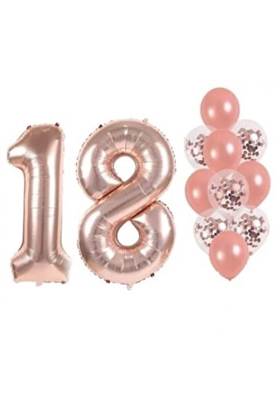 Shop Carnaval Set 12 Baloane Majorat, Rose Gold, 74 cm