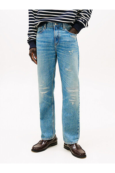 Tommy Hilfiger Men's Regular Mercerized Denim Jeans