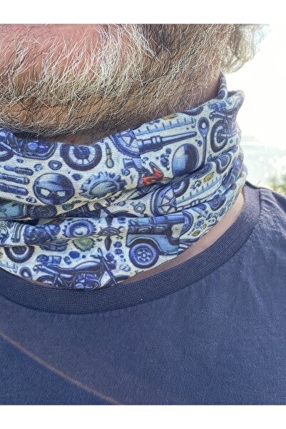 kurukafagift باندانا للرقبة بنمط شخصية سيارة بوف