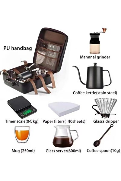 JoyousSto 9-Piece V60 Pour Over Coffee Maker Set
