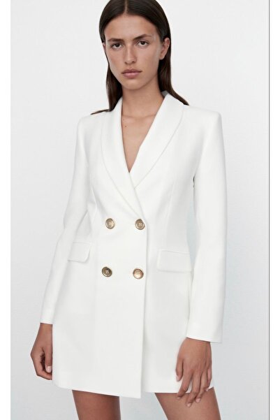 ITALY KADIN BLAZER ELBİSE - MADE IN - KADIN BLAZER CEKET VEYA ELBİSE OLARAK GİYİLEBİLİR - TRF BLAZER