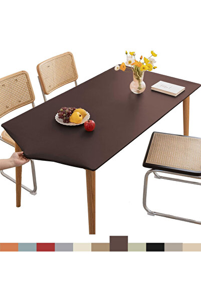 OEM Față de masă dreptunghiulară elastică din PU 183x75 cm