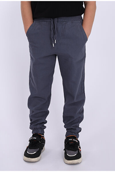 MYRAB DENİM Çocuk Beli Lastikli Kışlık Erkek Ve Kız Unisex Okulluk Pantolon