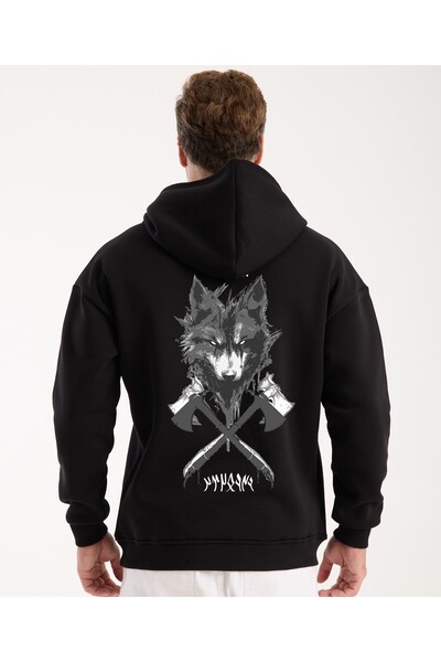 VEK سويت شيرت مطبوع عليه حروف غوك تورك بتصميم خاص