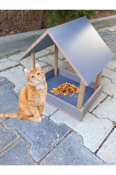 ncy kedi yemlik mamalık dış mekan suya dayanıklı 20x28