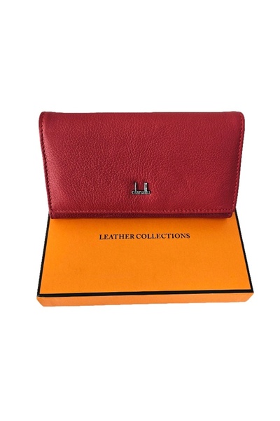 LEATHER COLLECTION Leather Collections women's wallet made of genuine leather...