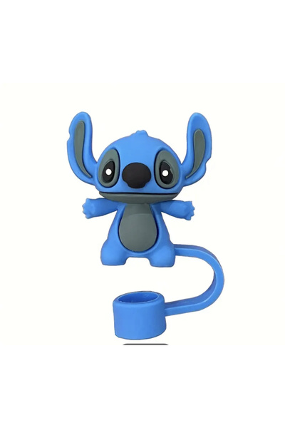 elamindunyasi Stitch Figure Silicone Straw Tip for 40oz 1.18ml and 30oz 0.89ml Thermos,
