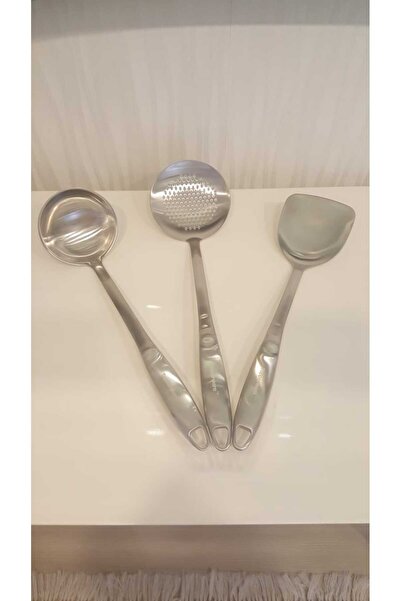 Tupperware Fairy Set, Swan Series Steel Ladle Colander Spatula Set