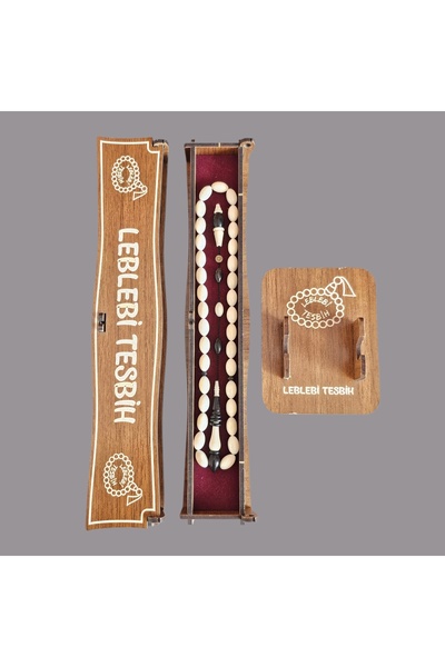 LEBLEBİ TESBİH Ebony Wood Combination Ringed Narçıl Prayer Beads Lt1405