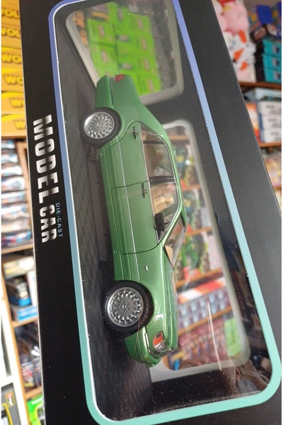 OYUNCAKSAHİLİ Mercedes Manda Kasa 320SEL 1:24 Yeşil Diecast Metal Araba Koleksıyon S320L Ses ışık W140