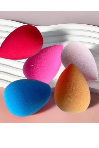 CAŞ DEKORASYON 5-Piece Mixed Color Makeup Sponge Set