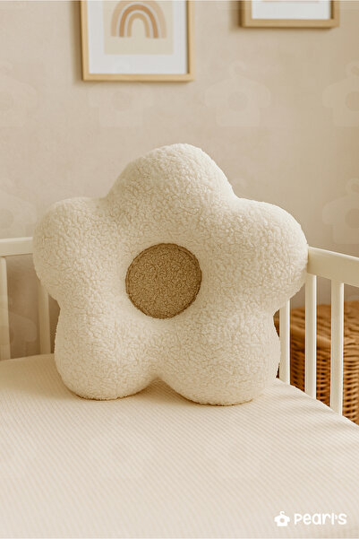 pearls Papatya Yastık Bej