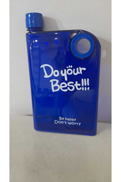 Lider MAGNESİA Matara 380 ml Mona A5 Matt Transparent Flask Perottle Blue