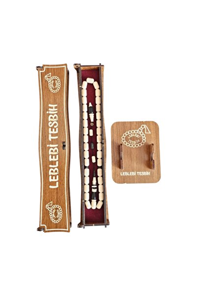 LEBLEBİ TESBİH Ebony Wood Combination Ringed Narçıl Prayer Beads Lt1401
