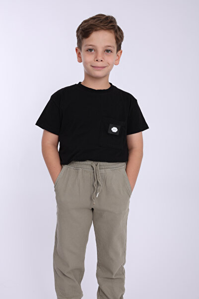MYRAB DENİM Çocuk Beli Lastikli Kışlık Erkek Ve Kız Unisex Okulluk Pantolon
