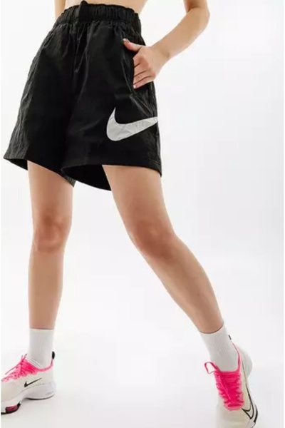 Nike Essntl Wvn Hr Kadın Siyah Günlük Stil Şort DM6739-010
