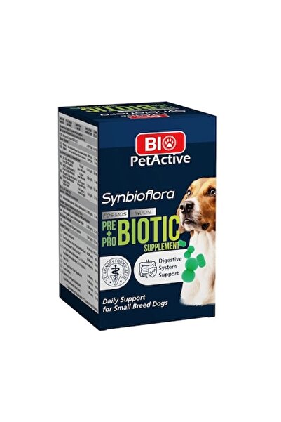 Bio PetActive Synbioflora Pre + Pro Supliment Biotic pentru câini de talie mică, Bio PetActive, 60 de comprimate