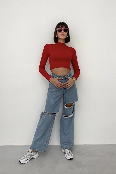 New Now Alicia Fisherman Neck Long Sleeve Camisole Sweater