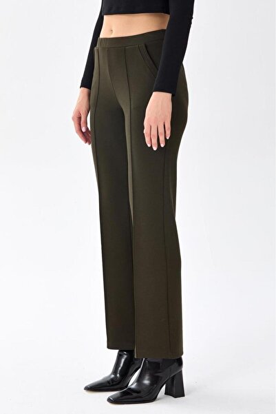 İKİLER Beli Lastikli Cepli Pantolon 256-2120