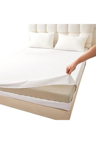 OEM Waterproof Mattress Cover with Zipper, Size 160×200 cm, White
