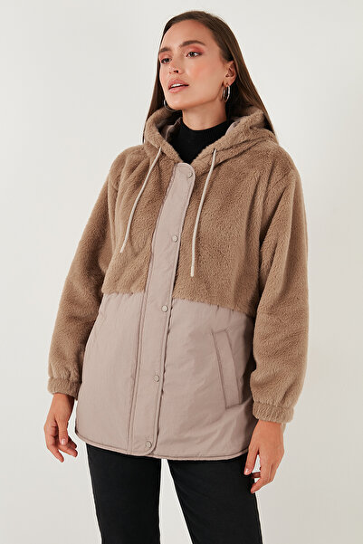 Lela Comfort Fit Kapüşonlu Yumuşak Dokulu Mont MONT 497HOLLY