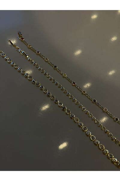Aura By Rabia 3'lü Zarif Çelik Bileklik Set