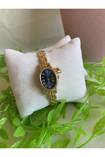 Ebruli Gold Watch with Colorful Dial and Heart Charm