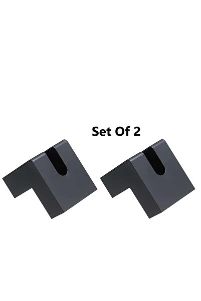 Generic Rawad Al Sabalah Unique Shape Modern Tissue Box Black Set Of 2