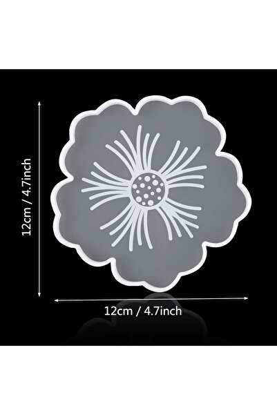epoksi kalıp cank Epoksi Reçine Silikon Kalıp Çiçek Kalıbı 12 CM Beton Mum Kalıbı 1 ADET