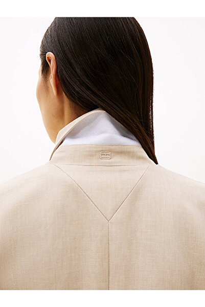 Tommy Hilfiger Women's Linen Blend Slim Blazer