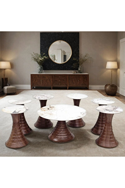 Tasamem Dafia 7-piece ceramic tea table set