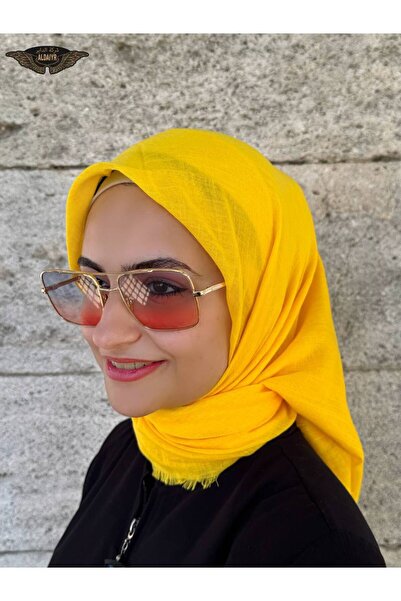 ALDAİR Flamed Cotton Writing Scarf-S4A7T5Y7E1Q6T7Y4G7