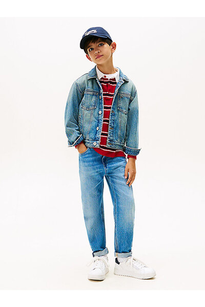 Tommy Hilfiger Boy's Trucker Flag Denim Jacket