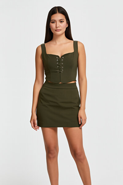 Meymo Lace-Up Shorts Set